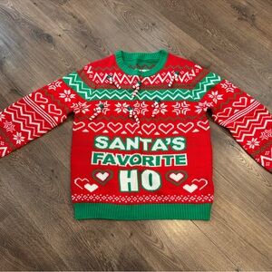 Festive Red and Green Christmas Sweater